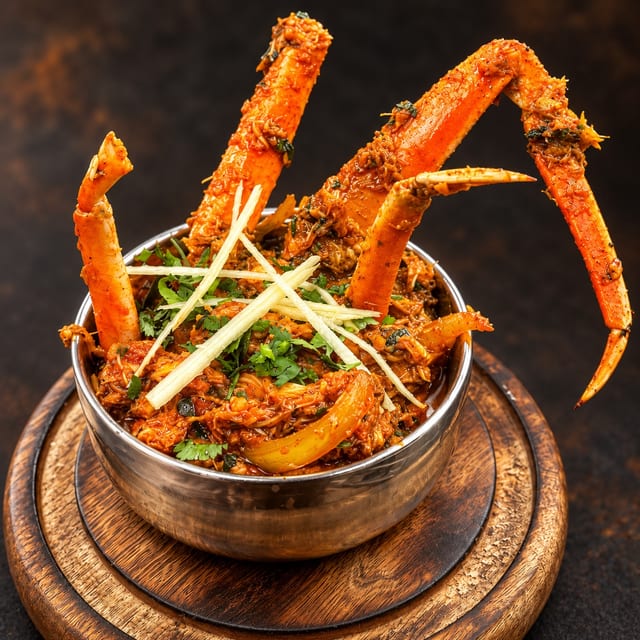 Ghee Roast Crab.